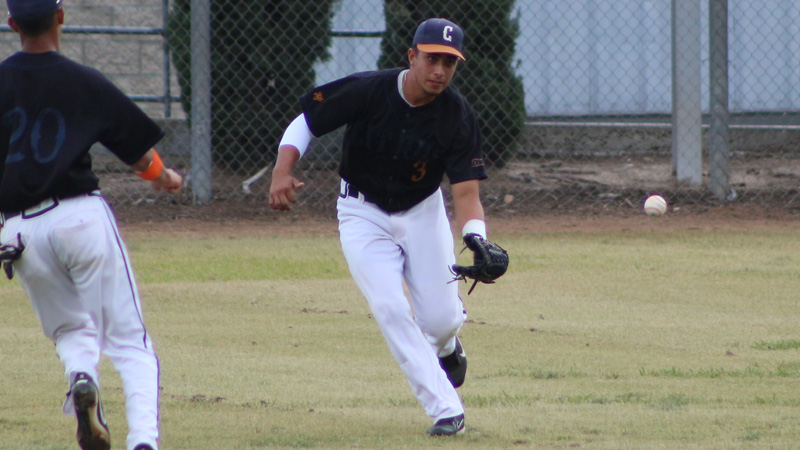 Freshman Jesse VIllalobos drove in a pair and scored twice in Citrus' win at Mt. San Antonio College. Photo By: Mykenna De Avila