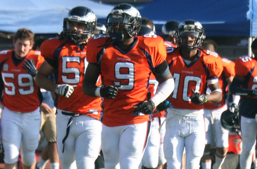 The Citrus College Football team will take on Saddleback College in the 2013 Beach Bowl Saturday evening at 5:00 PM at Saddleback. Photo By: Natalia Ponce