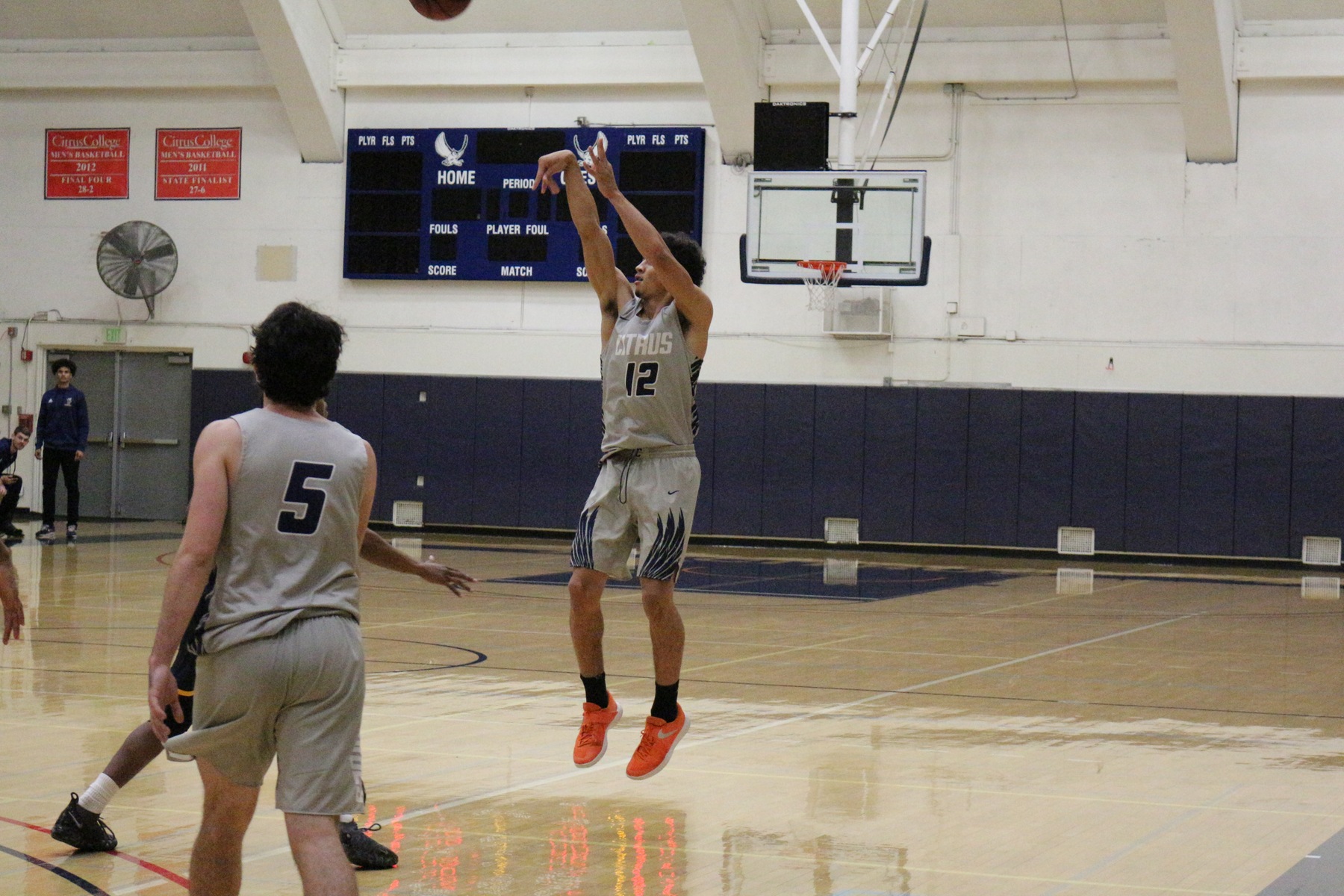 Josh Caston puts up a long range jumper. Image: Andrew Wheeler