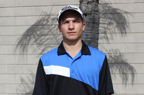 Freshman Samuel Mangiaterra was the low man on the day for the Owls at the first WSC event of the year.