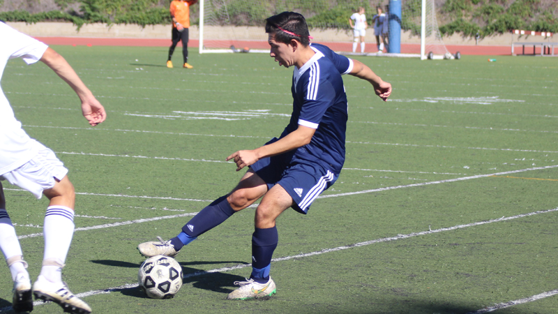 Freshman Jessie Baca scored his first goal of the season in Citrus' 1-1 tie at Allan Hancock College.