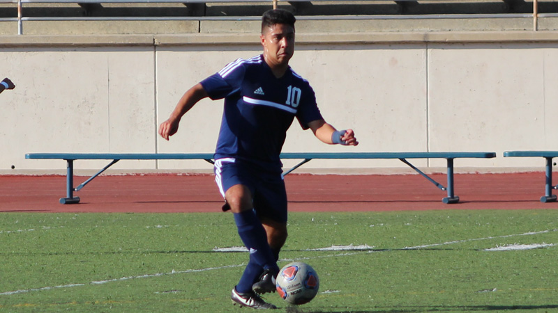 Freshman Ramon Gutierrez Jr. had the Owls' lone goal in Citrus' 1-1 tie with Antelope Valley College. Photo By: Grazia Watkins