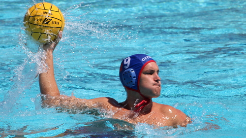 Sophomore Vincent Edwards scored five goals, had three assists, seven steals, and drew five exclusions for the Owls at the California Baptist Tournament. Photo By: Grazia Watkins