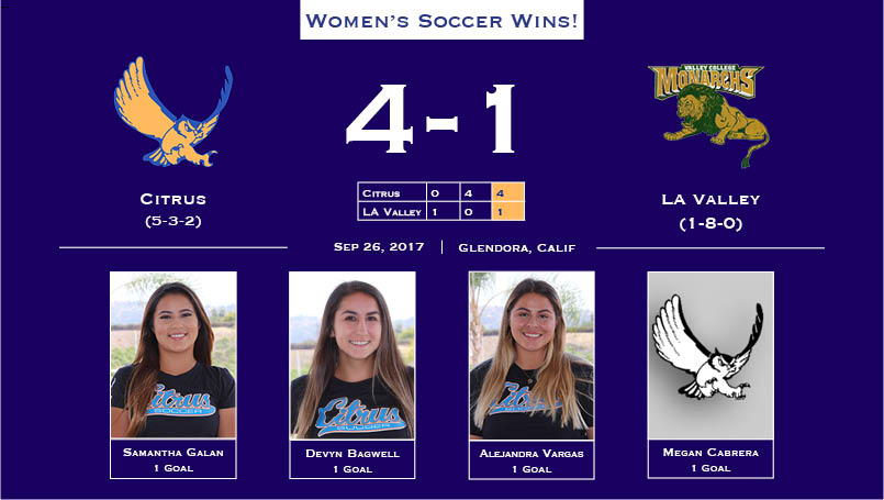 Women's Soccer Thumps LA Valley