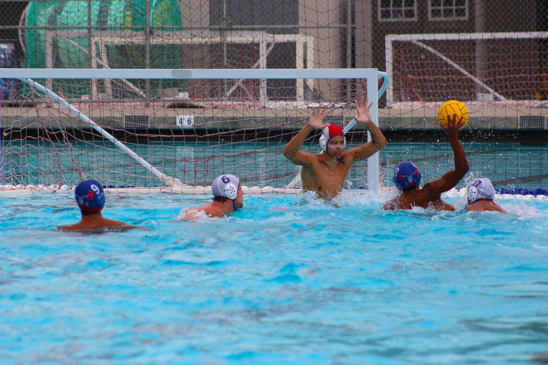 Jordan Scott flexes on the Santa Monica goalie. Scott put the shot into the back of the net. Image: Chris Peterson