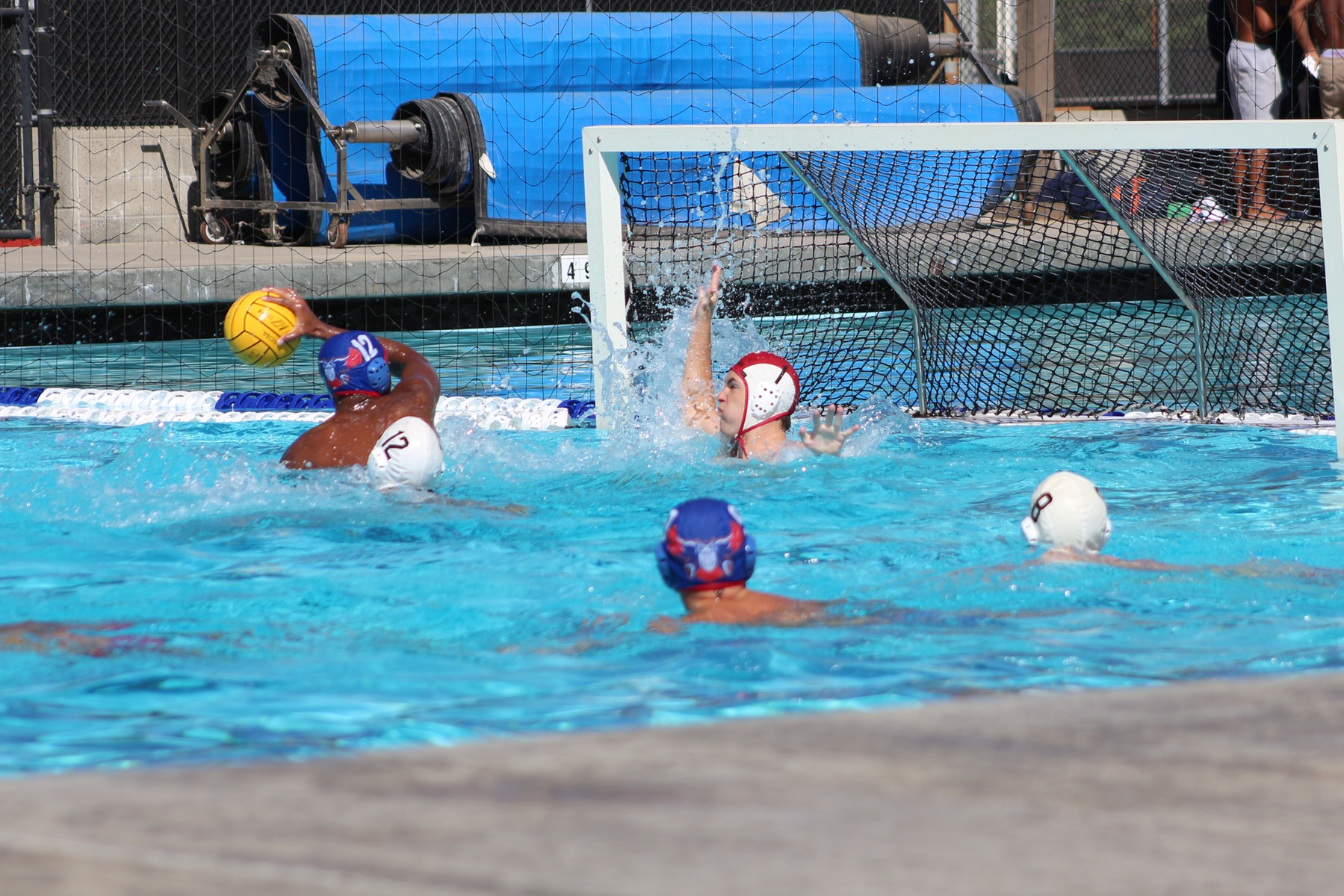 Keith Green sets himself up for a backhand. The shot would result in a goal.
