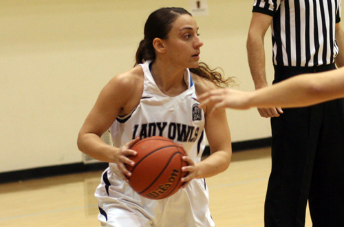 Sophomore Sarah Rebibo scored a game high 17 points and added four assists and four steals in leading the Owls to a much needed win at West LA on Wednesday night. Photo By: Jerrika Ramirez.
