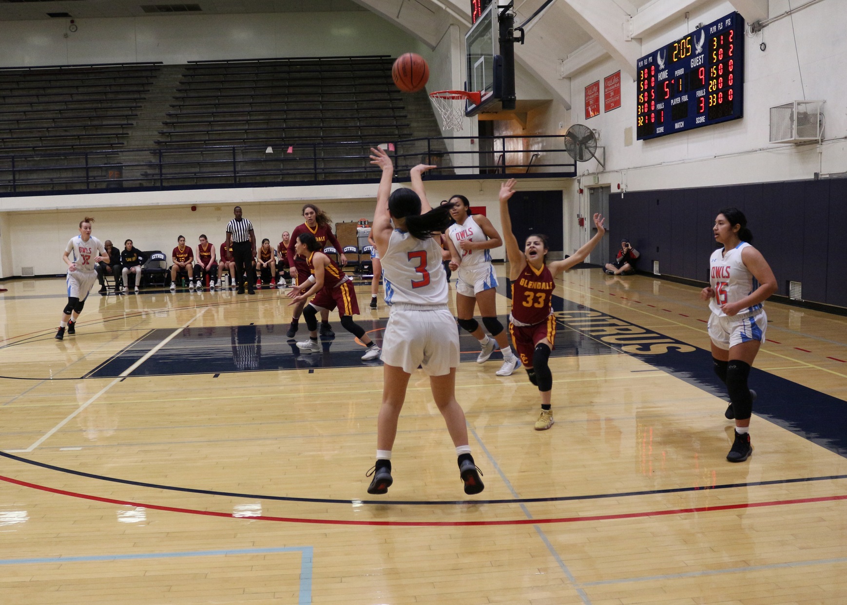 Malia Rocha pulls up a long range jumper. Image: Treyvon Watts-Hale