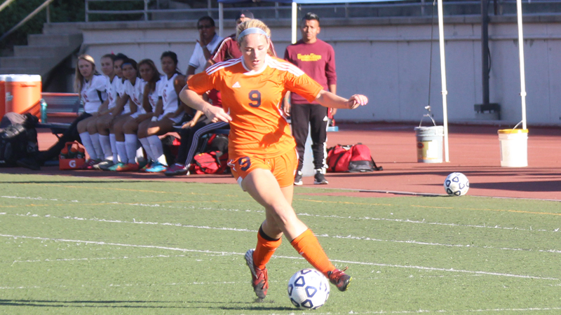 Freshman Nicole Graham scored twice in Citrus' 3-0 win over Bakersfield College.