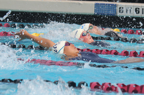 Sophomore Kimberly Torres, helped earned points for the Owls in three events at Firday's WSC Event hosted by Los Angeles Valley College.