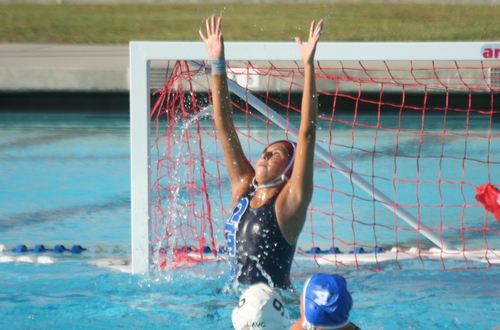 Freshman Yvette Torres blocked eight shots in the 3rd Place game on Saturday.