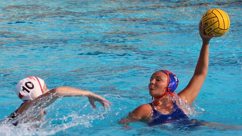 Freshman Angela Smith drew five exclusions for the Owls in their big win over LA Pierce. Photo By: Brian Cone